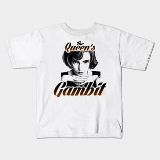 the queens gambit netflix series BethHarmon fan works graphic design by ironpalette Kids T-Shirt